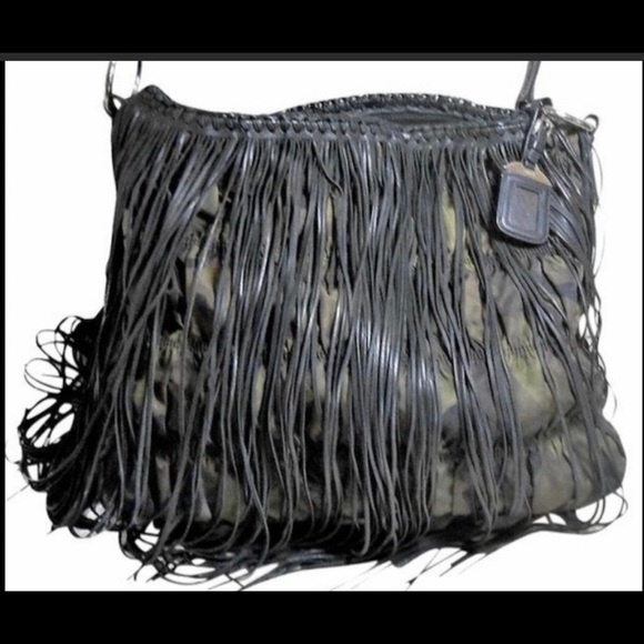 Prada camouflage fringe hobo bag - Picture 2 of 15